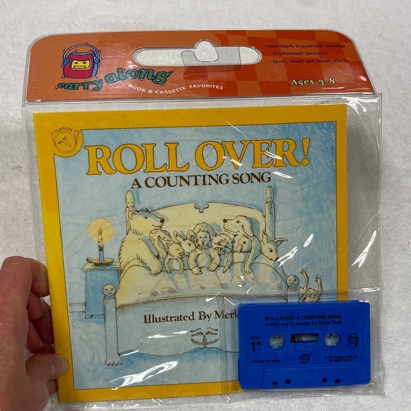 NWT vintage carry along book & cassette “rollover” a counting song - Picture 1 of 6